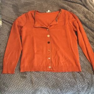 Cute orange J-Jill sweater